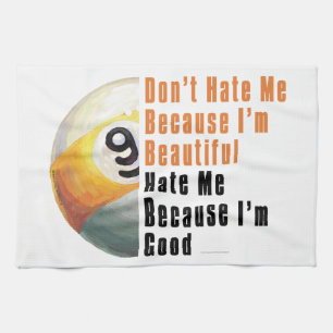 Im Beauful Im Good 9 Ball Theedoek