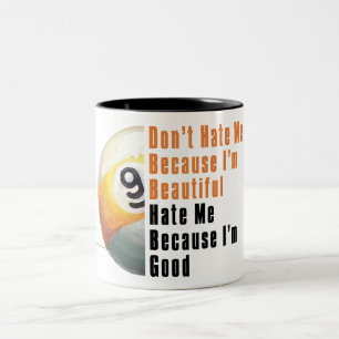 Im Beauful Im Good 9 Ball Tweekleurige Koffiemok