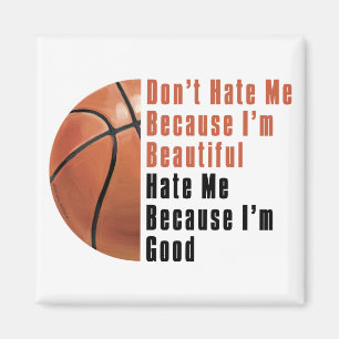 Im Beauful Im Good Basketball Magneet