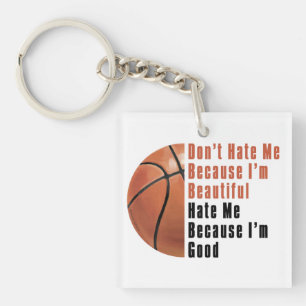 Im Beauful Im Good Basketball Sleutelhanger