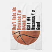 Im Beauful Im Good Basketball Theedoek (Verticaal)