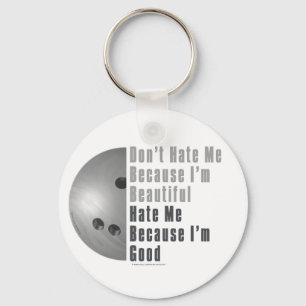 Im Beauful Im Good Bowling Grey Sleutelhanger