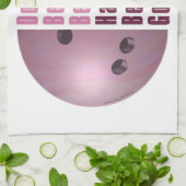 Im Beauful Im Good Bowling roze Theedoek (Gevouwen)