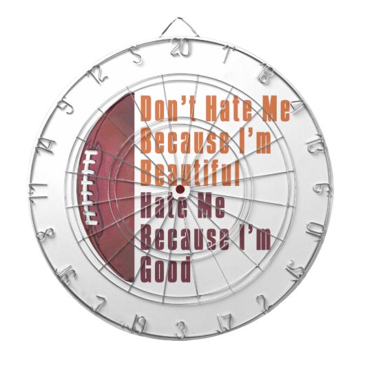 Im Beauful Im Good Football Dartbord (Voorkant)
