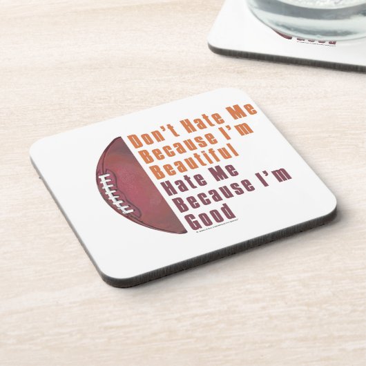 Im Beauful Im Good Football Onderzetter (Linkerzijde)