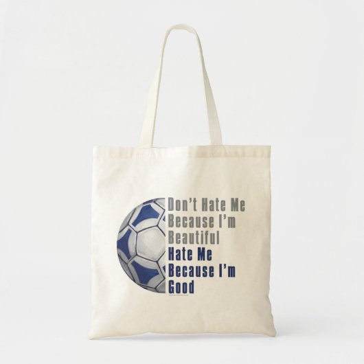 Im Beauful Im Good Futbal Tote Bag (Voorkant)