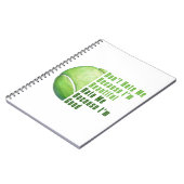 Im Beauful Im Good Tennis Ball Notitieboek (Linkerzijde)