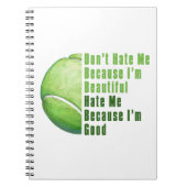 Im Beauful Im Good Tennis Ball Notitieboek (Voorkant)
