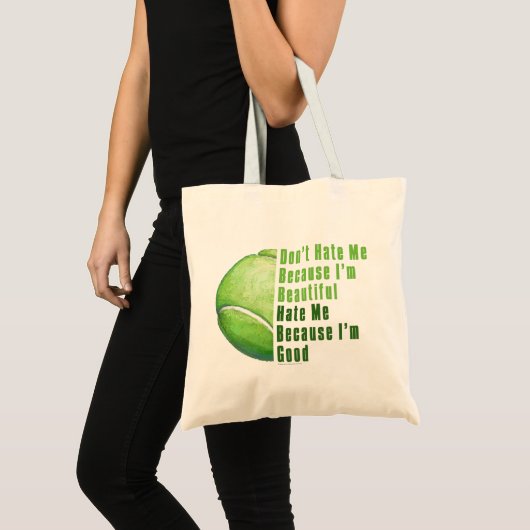 Im Beauful Im Good Tennis Ball Tote Bag (Voorkant (product))
