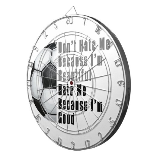 Im Beauful Im Good Voetbal Dartbord (Voorkant Rechts)