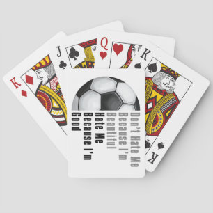 Im Beauful Im Good Voetbal Pokerkaarten