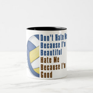 Im Beauful Im Good Volleyball Tweekleurige Koffiemok