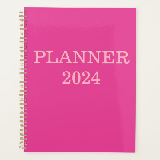 "I'm Beautiful Pink" Planner 2024 (Devant)