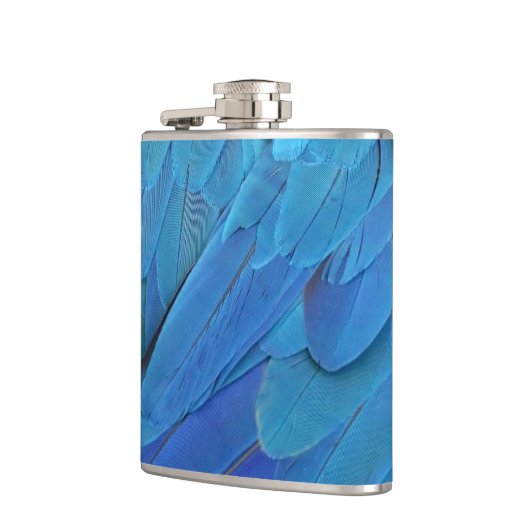 I'm blue - cool feather design  heupfles (Links)