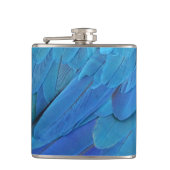 I'm blue - cool feather design  heupfles (Voorkant)