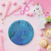 I'm blue - Macaw feathers Papieren Bordje (Feest)