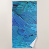 I'm blue - Macaw feathers Strandlaken (Voorkant)