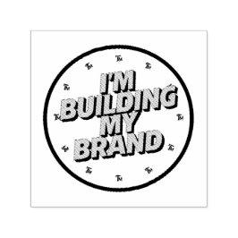 I'm Building My Brand Zelfinktende Stempel