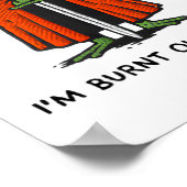 I'm Burnt Out M'lord Funny Knight Frog Meme Boys M Poster (Hoek)