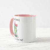 "I'm Busy Don't Bother Me" Sassy Pickle Girl Mug (Devant gauche)