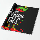 im chess elf xmas familie vriend kerstcadeau cadeaupapier (Uitgerold)