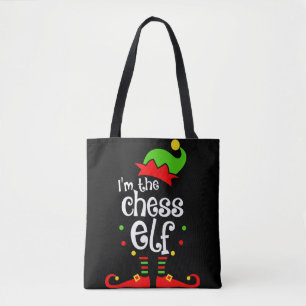 im chess elf xmas familie vriend kerstcadeau draagtas