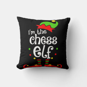 im chess elf xmas familie vriend kerstcadeau kussen