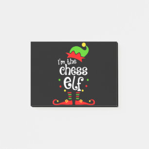im chess elf xmas familie vriend kerstcadeau post-it® notes