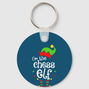 im chess elf xmas familie vriend kerstcadeau sleutelhanger