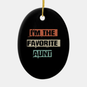 Im de favoriete tantaarncadeau keramisch ornament