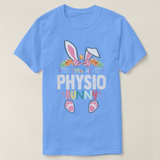 Im de Physio Bunny Easter Day Rabbit Matching T-shirt (Design voorkant)