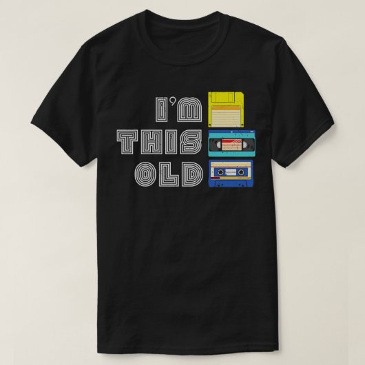 Im deze oude grappige VHS diskette Cassettebandje  T-shirt (Design voorkant)