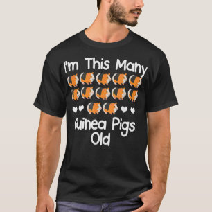 Im Dit Veel cavia's Oud 12 jaar oud verjaardag T-shirt