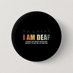 IM doofstomme gebarentaal Ronde Button 5,7 Cm