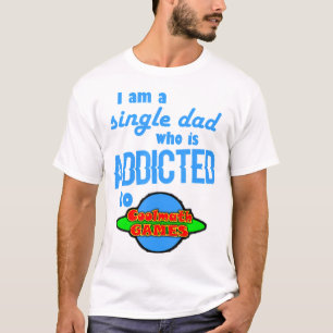 IM Een alleenstaande vader verslaafd aan leuke Wis T-shirt