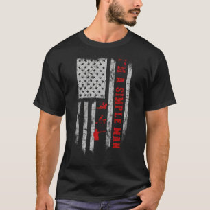 Im een eenvoudige Man Drink Pistool Tee Shirt Hood