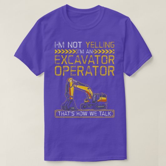 IM een graafmachine T-shirt (Design voorkant)