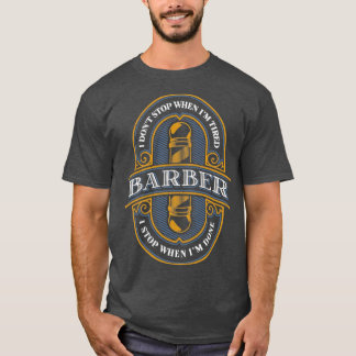 Im een kapper vermoeide Haarstylist Pool Cool GI T-shirt