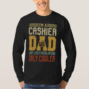 Im een kassier papa vaders dag knevel kassier D T-shirt