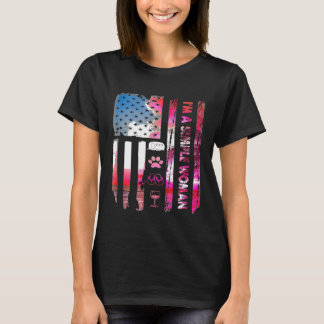 Im een simpel 'Woman Camping Wine Teenslippers Dog T-shirt