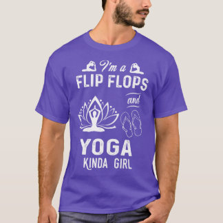 Im een Teenslippers en yoga soort meisje T-shirt