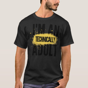 Im een volwassene technisch5 t-shirt