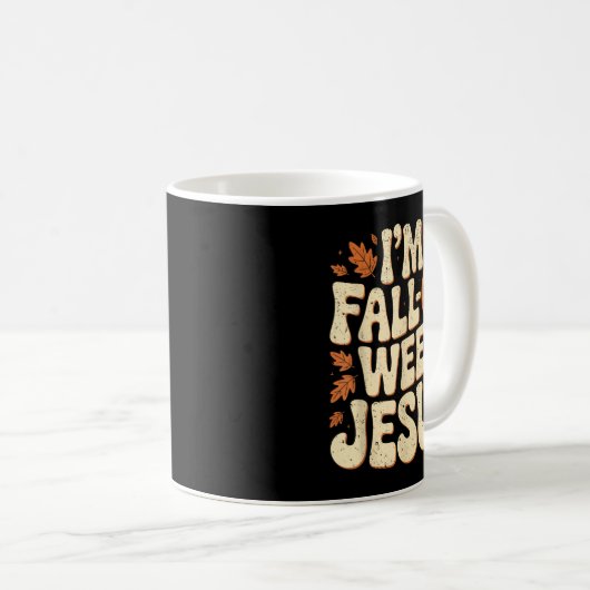 I'm Fall-o-ween Jesus Halloween Christian Groovy P Koffiemok (Voorkant rechts)