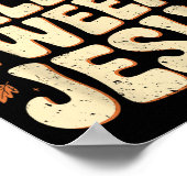 I'm Fall-o-ween Jesus Halloween Christian Groovy P Poster (Hoek)