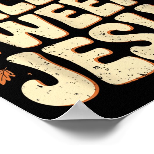 I'm Fall-o-ween Jesus Halloween Christian Groovy P Poster (Hoek)