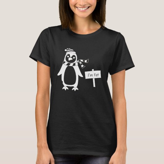 Im fat Ugly ChristmasPenguin T-shirt (Voorkant)