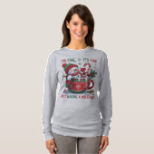 I'm Fine It's Fine Just Having a Meltdown Snowman  T-shirt (Voorkant volledig)