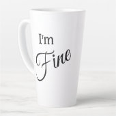 I'm Fine Latte Mug (Angle gauche)