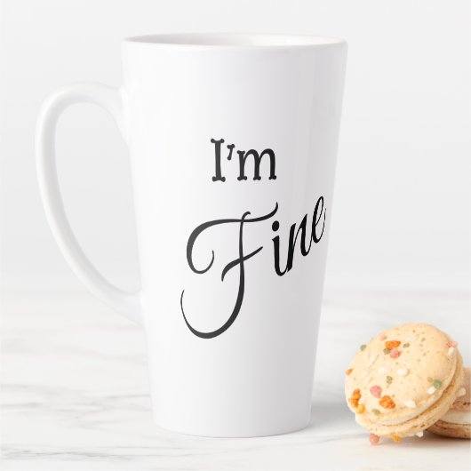 I'm Fine Latte Mug (En situation)