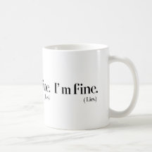 I'm Fine Lies Classic 11 oz Keramische Koffie Mok